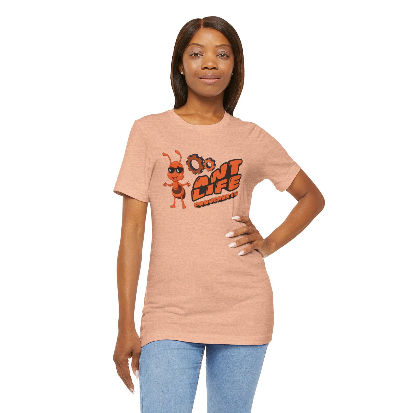 Ant Life Christian T-Shirt – Proverbs 6:6 | Bella + Canvas Faith Tee