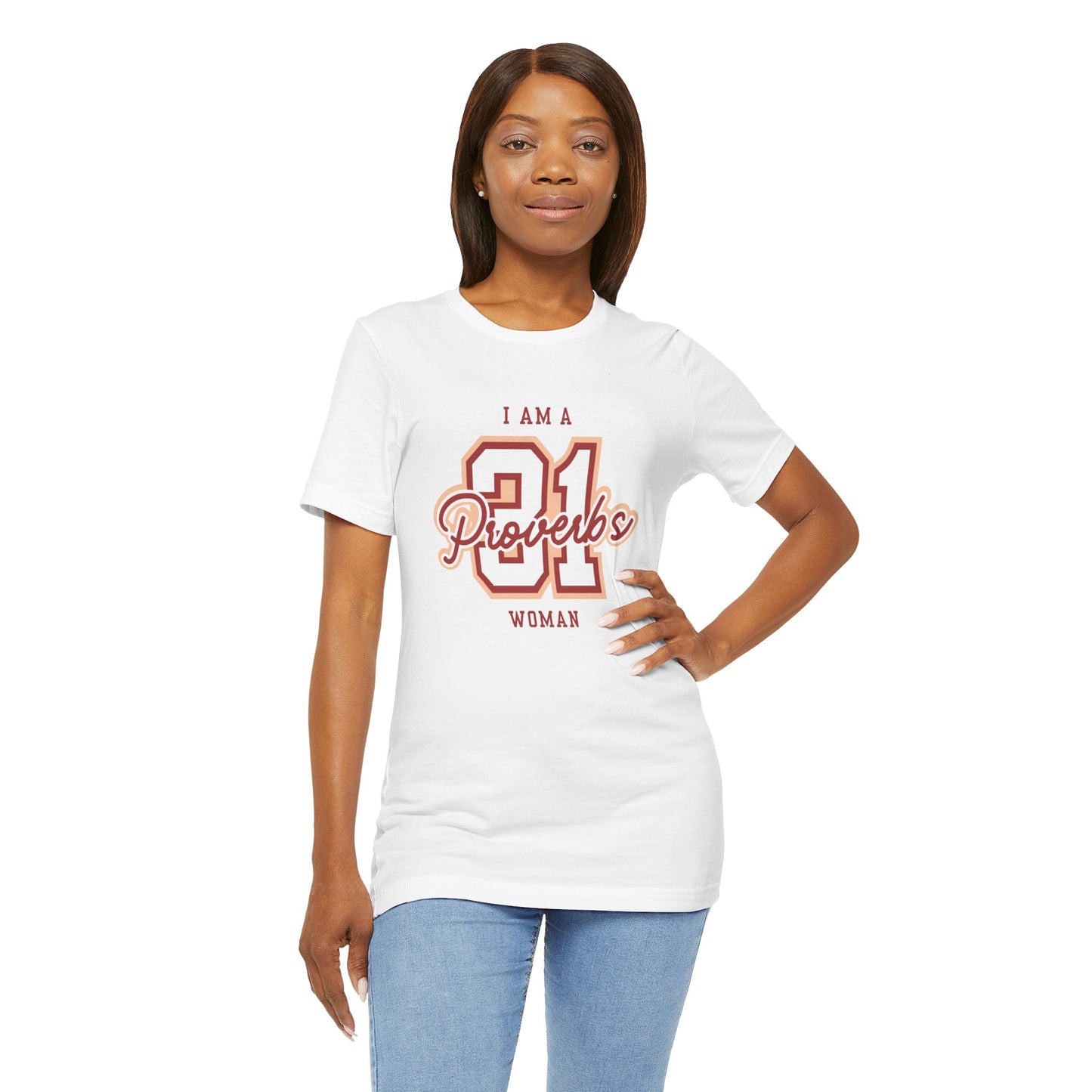 I Am a Proverbs 31 Woman Varsity T-Shirt | Christian Women’s Faith Apparel