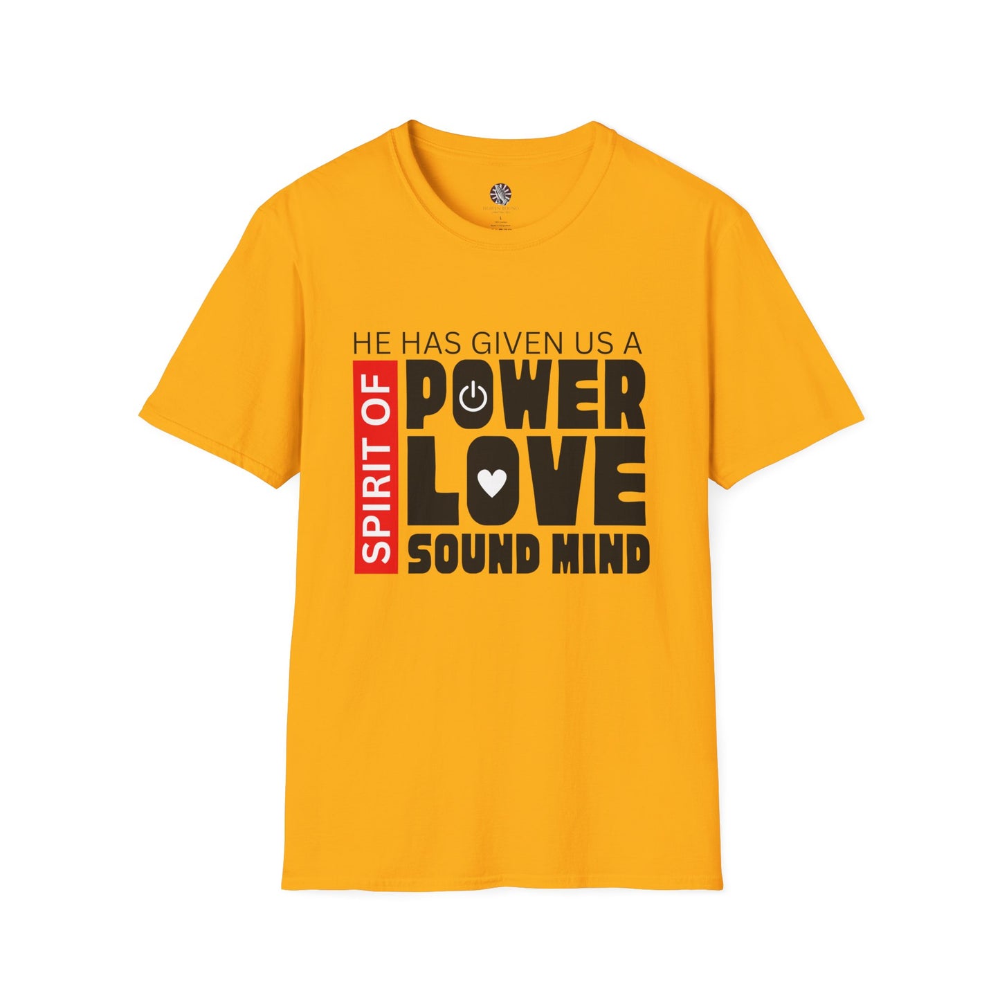 Spirit of Power Love Sound Mind Christian T-Shirt – Faith-Based Inspirational Tee