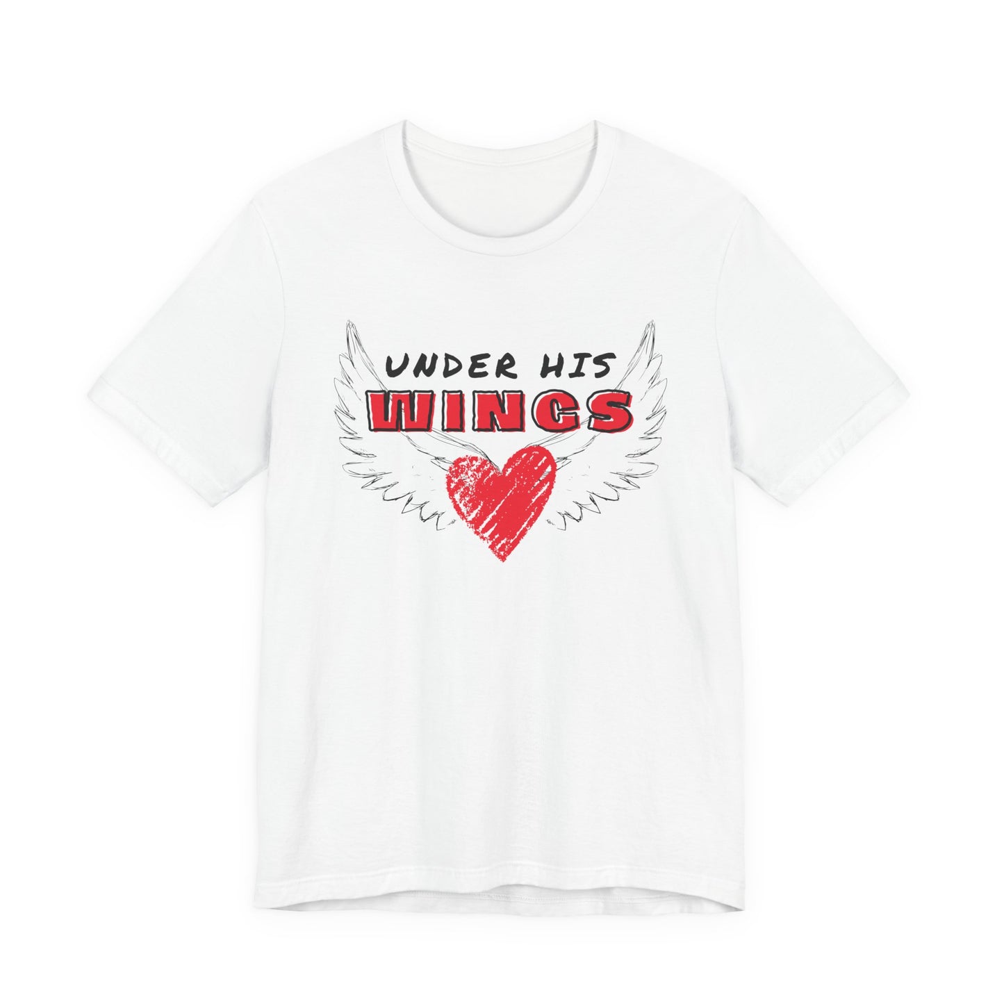 Under His Wings Christian T-Shirt – Faith-Inspired Scripture Tee