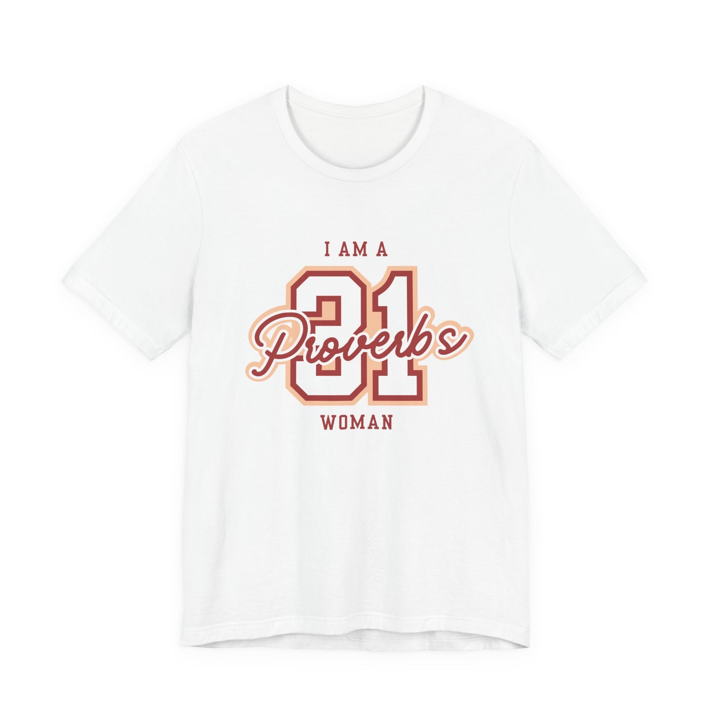 I Am a Proverbs 31 Woman Varsity T-Shirt | Christian Women’s Faith Apparel