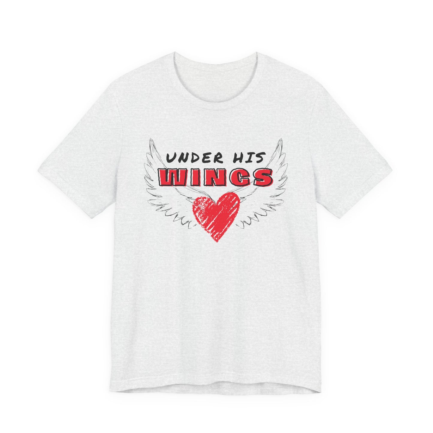 Under His Wings Christian T-Shirt – Faith-Inspired Scripture Tee