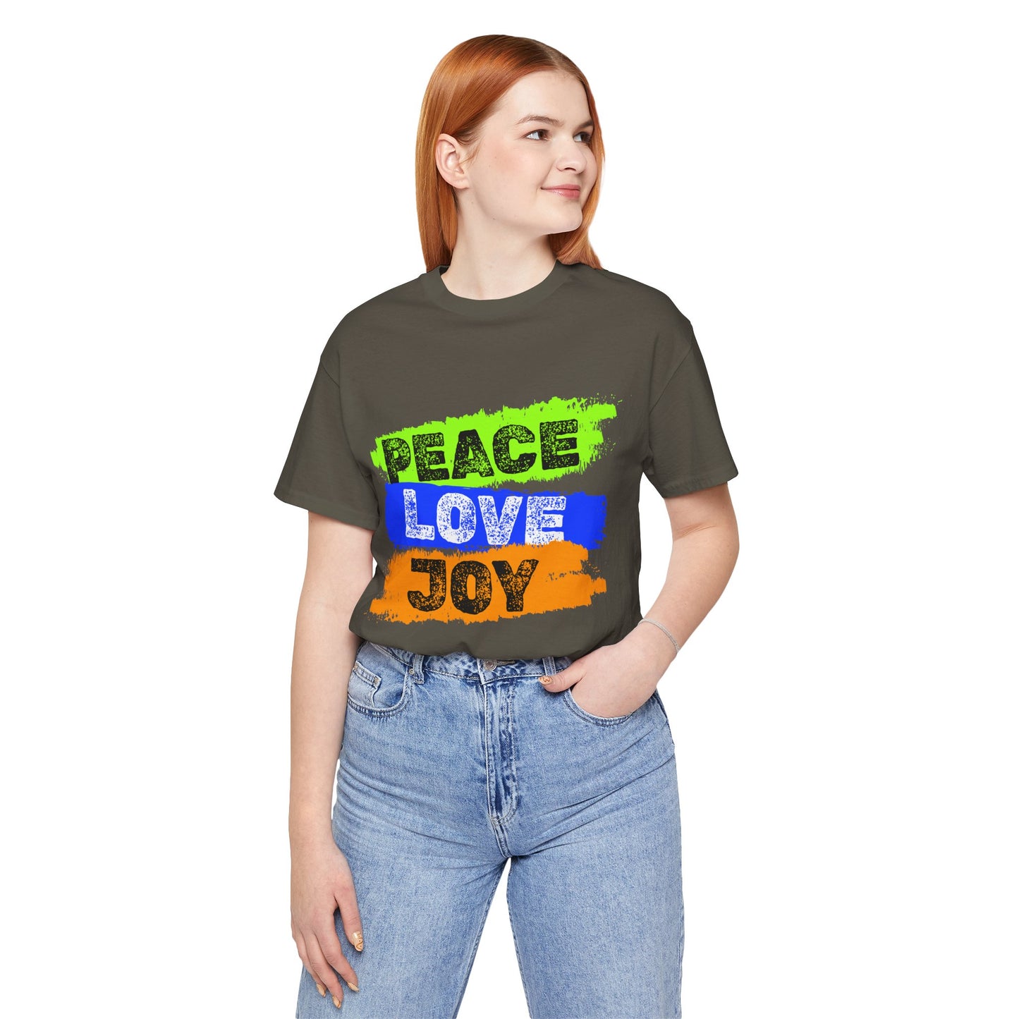 Peace Love Joy Christian T-Shirt – Faith-Based Inspirational Tee