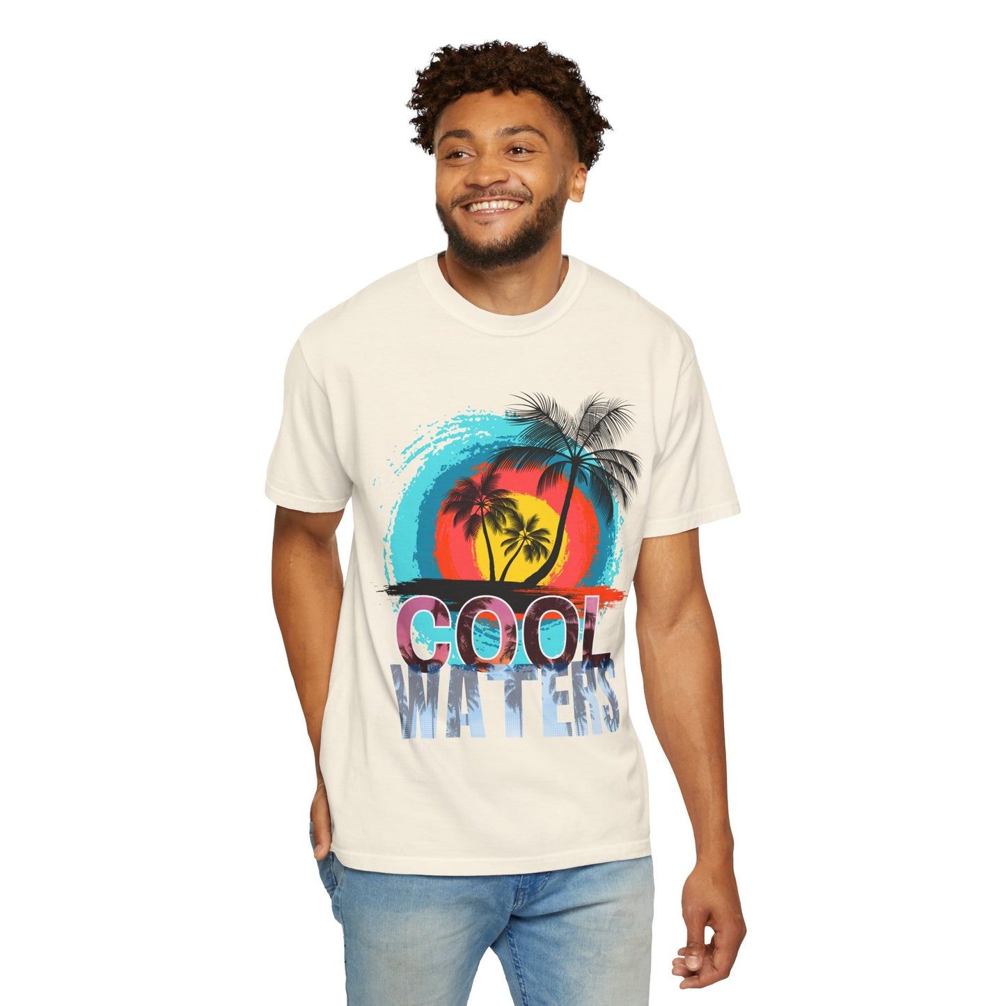 Cool Waters Christian T-Shirt – Psalm 23 Faith-Inspired Comfort Colors Tee