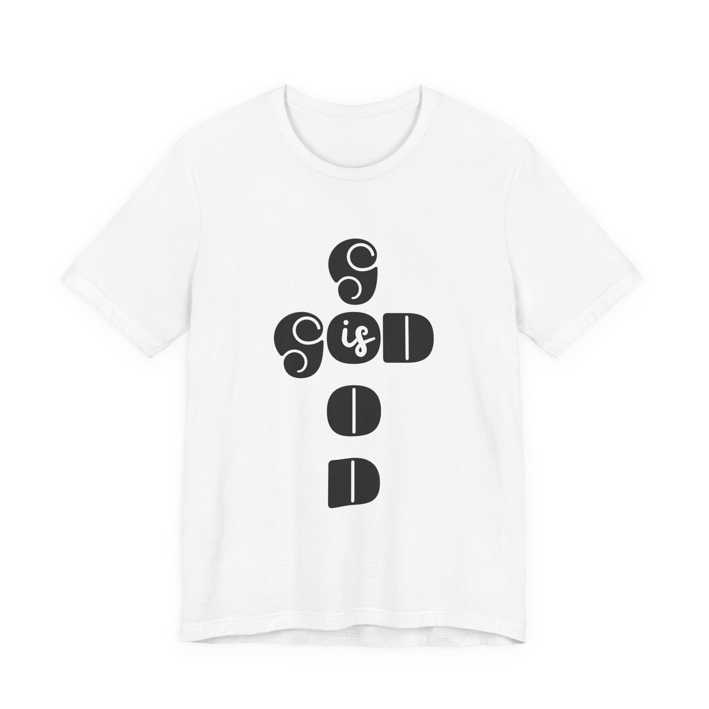 God Is Good Christian Typography T-Shirt – Faith-Inspired Bella + Canvas Tee