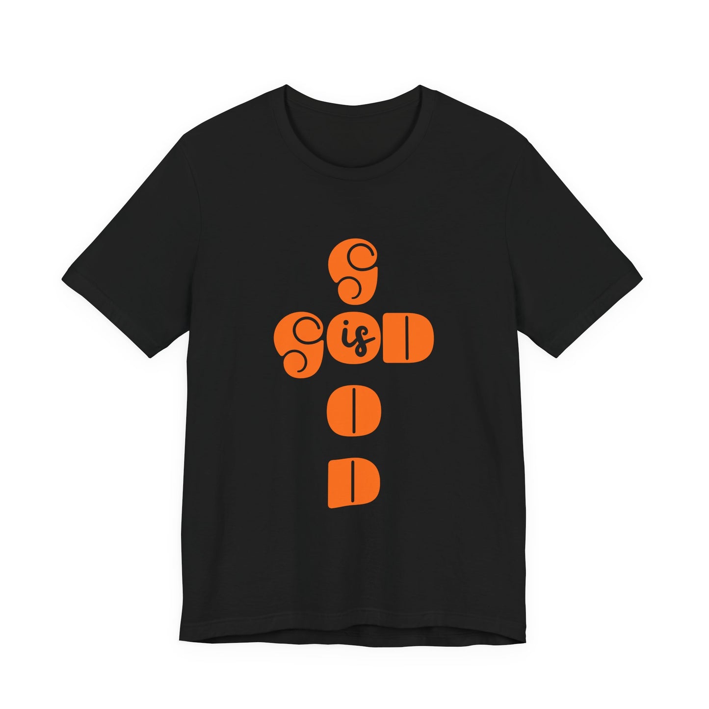 God Is Good Christian Typography T-Shirt – Faith-Inspired Bella + Canvas Tee