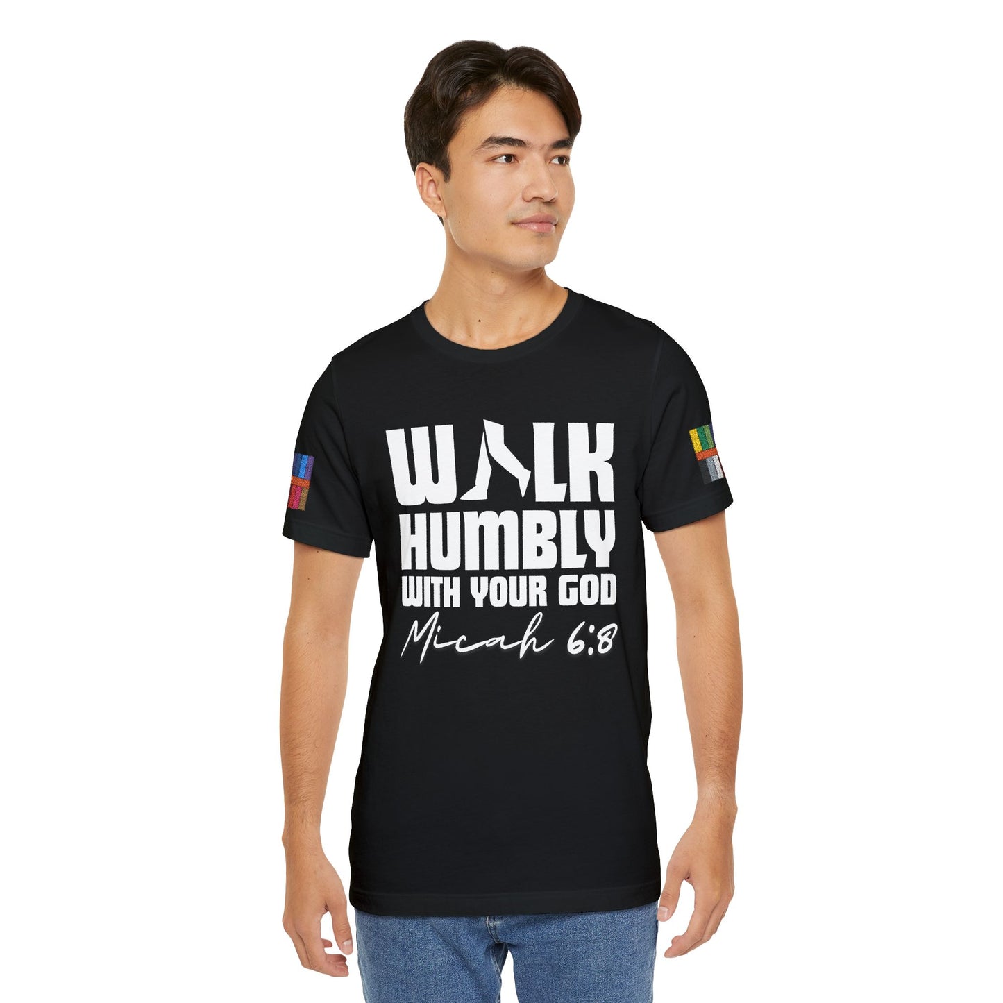 Walk Humbly With Your God Christian T-Shirt – Micah 6:8 | Bella + Canvas Faith Tee