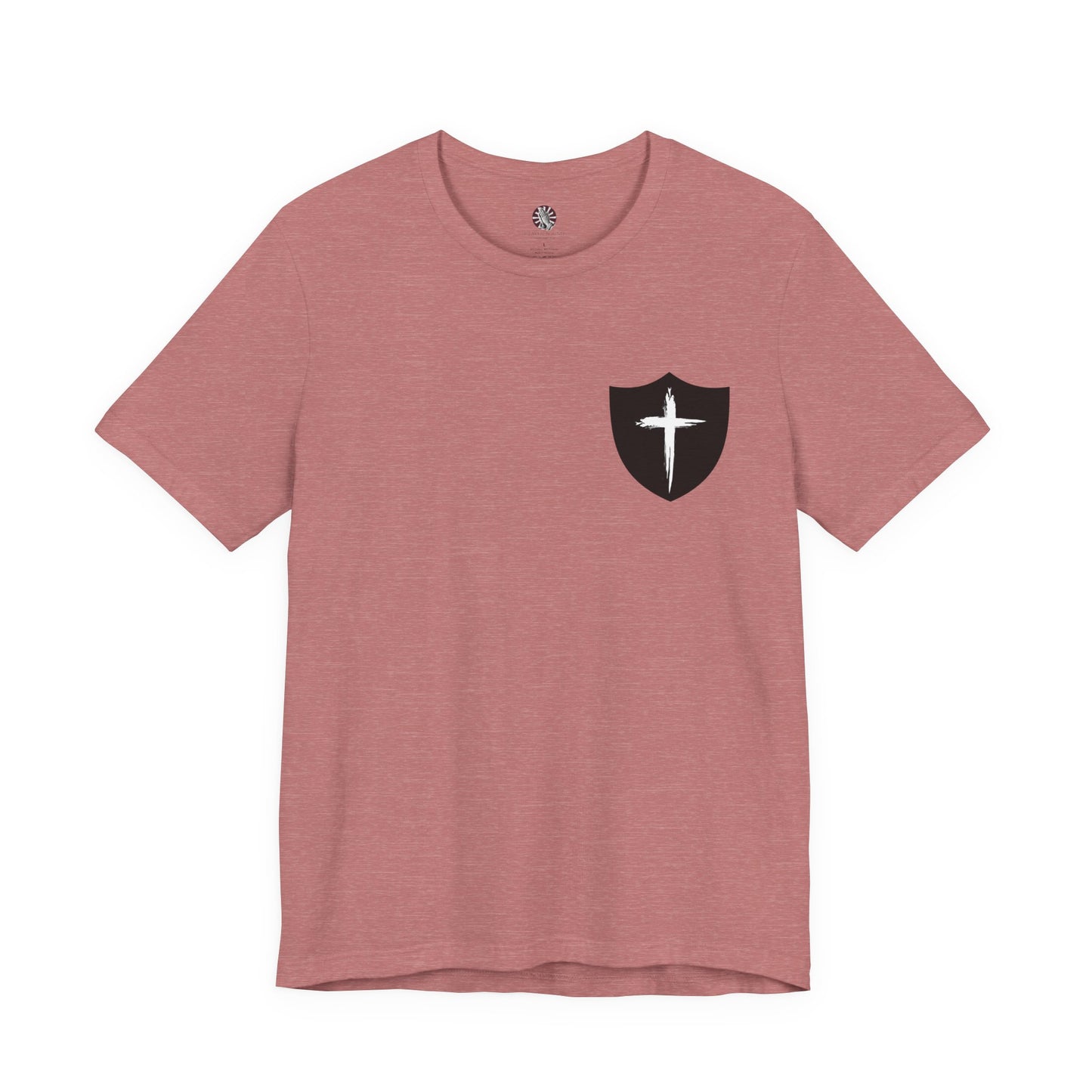 Cross in Shield Christian T-Shirt — Faith Graphic Tee