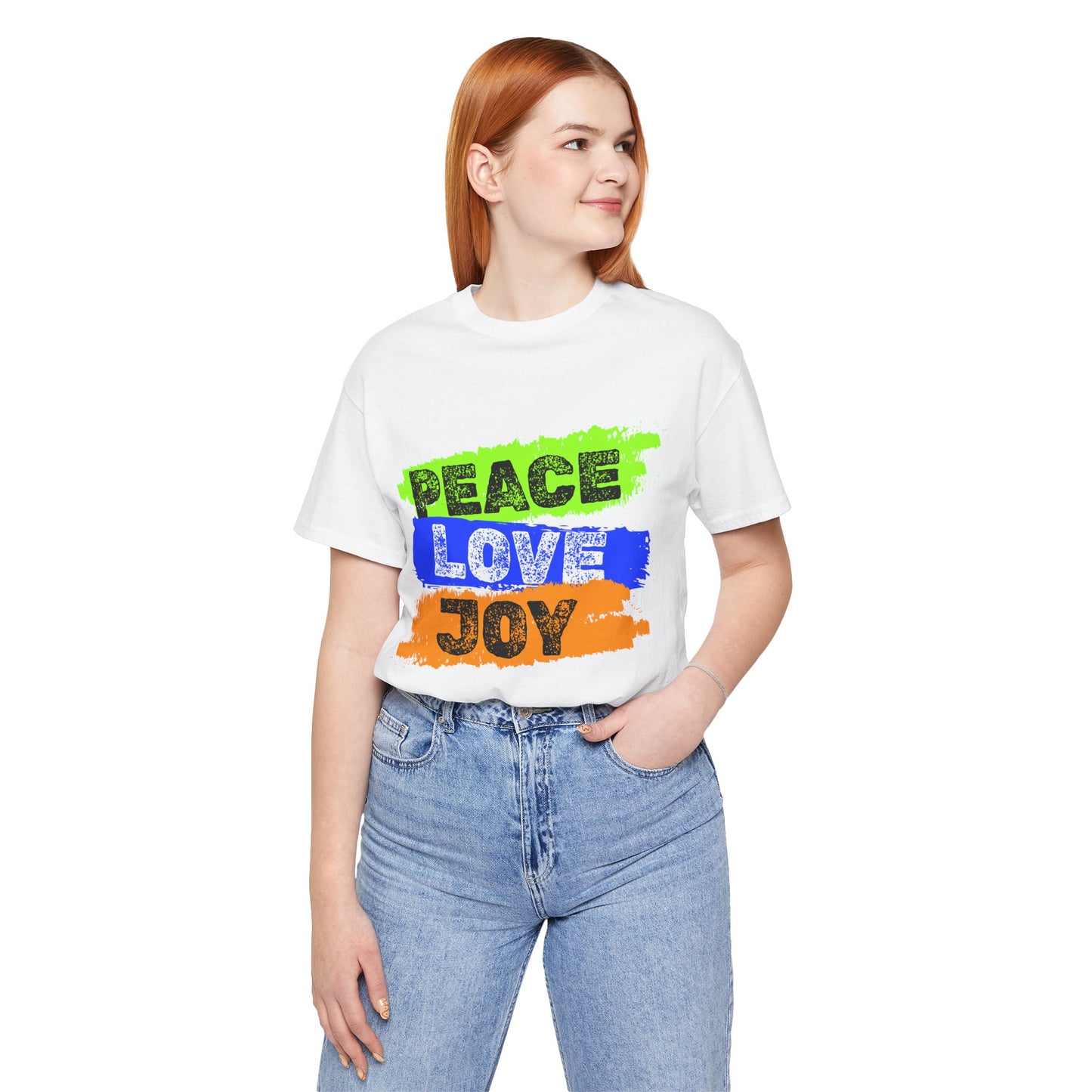 Peace Love Joy Christian T-Shirt – Faith-Based Inspirational Tee