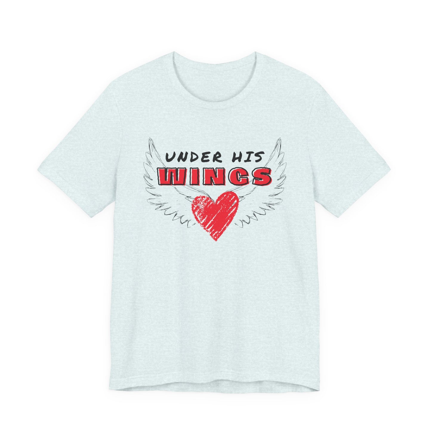 Under His Wings Christian T-Shirt – Faith-Inspired Scripture Tee