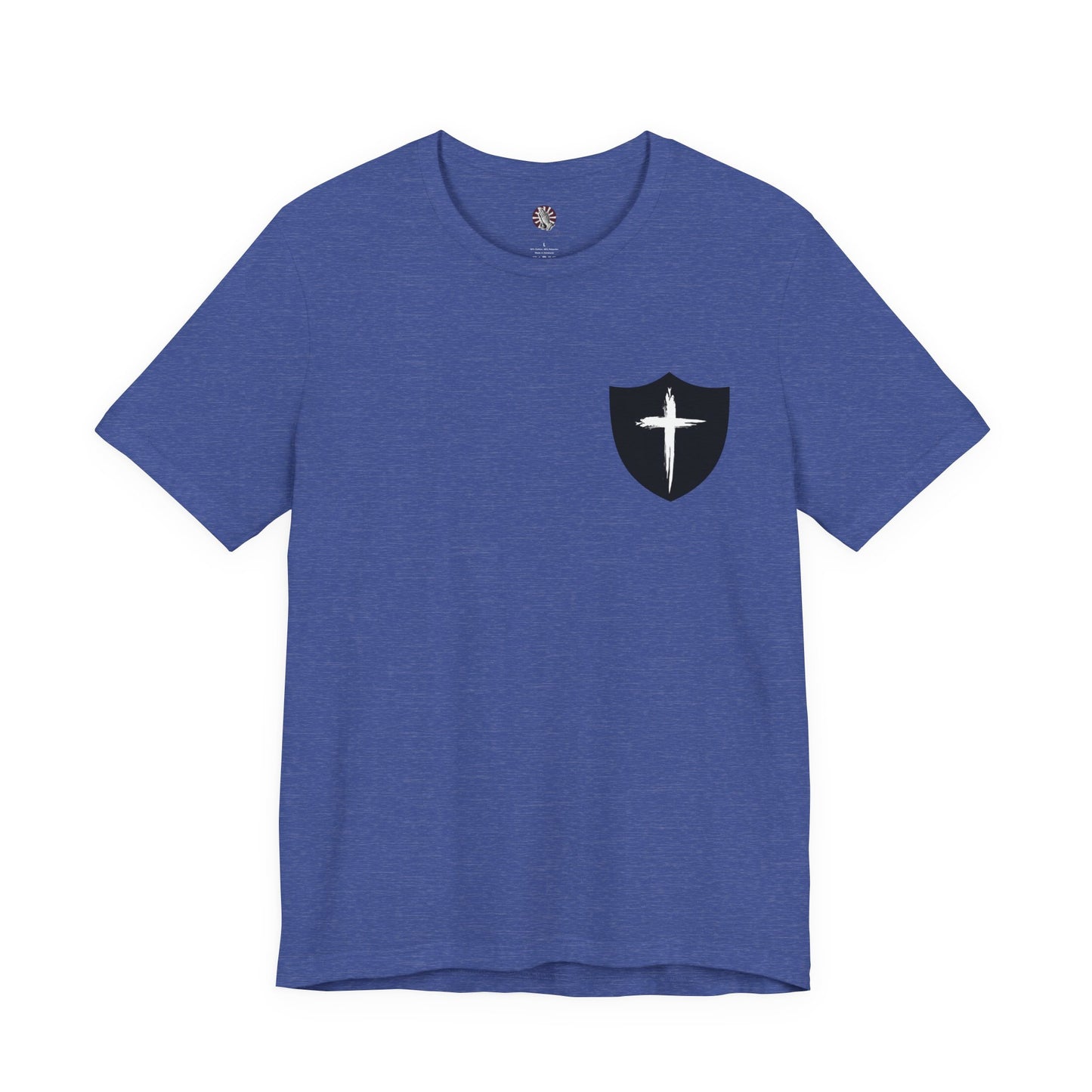 Cross in Shield Christian T-Shirt — Faith Graphic Tee