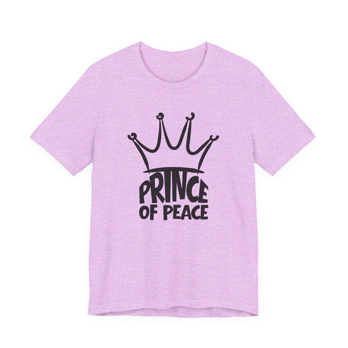 Prince of Peace Christian T-Shirt – Crown Graphic Faith Design | Bella + Canvas