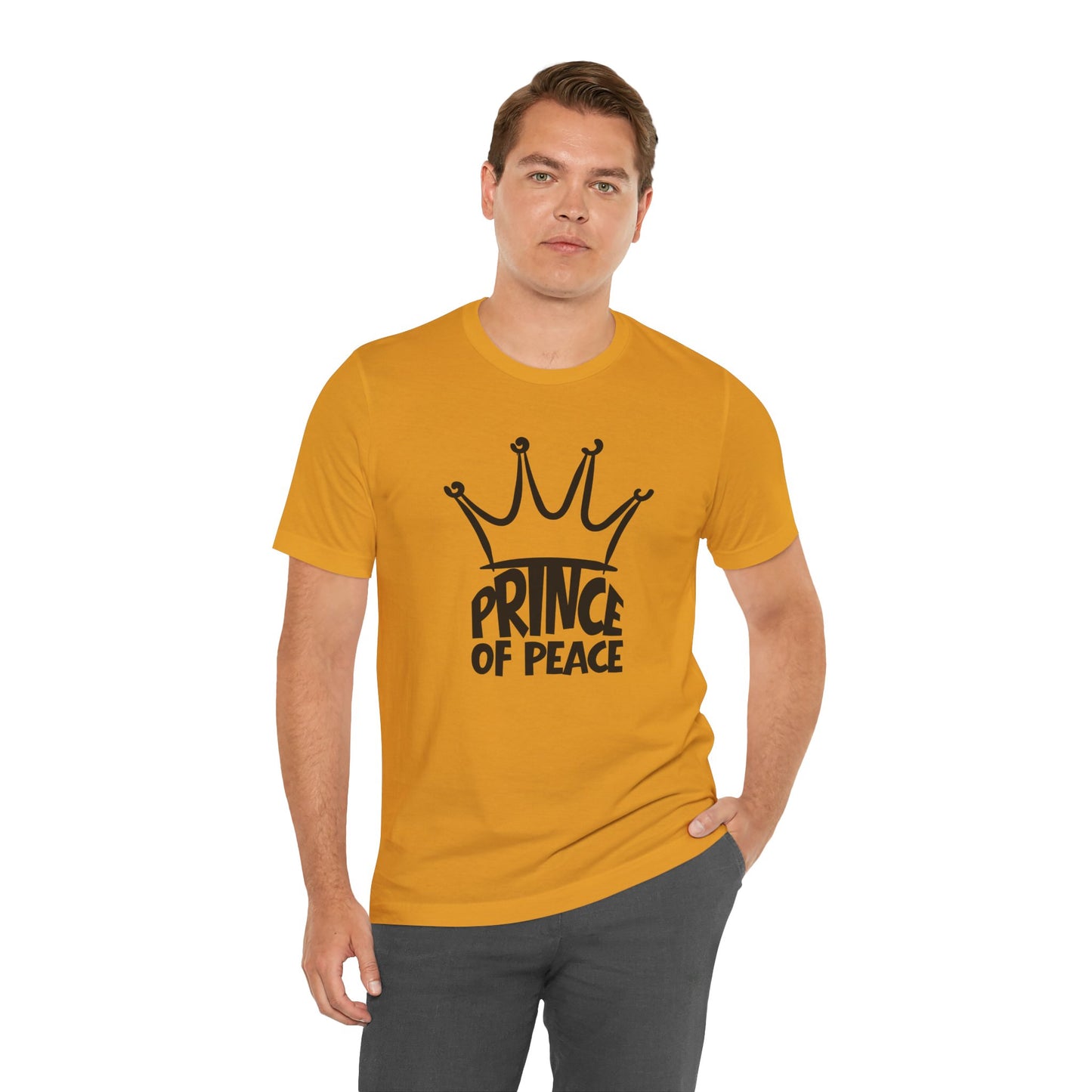 Prince of Peace Christian T-Shirt – Crown Graphic Faith Design | Bella + Canvas