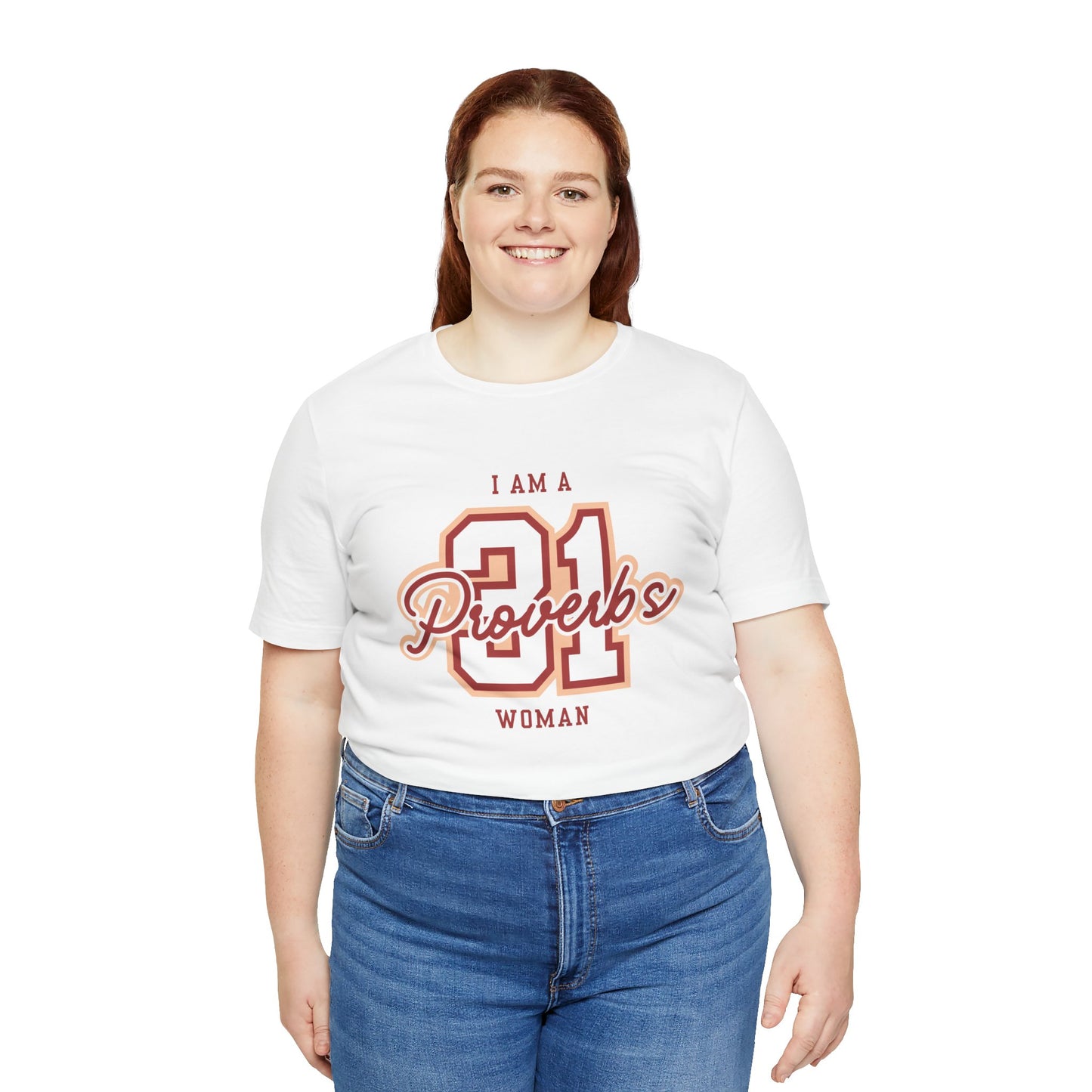 I Am a Proverbs 31 Woman Varsity T-Shirt | Christian Women’s Faith Apparel