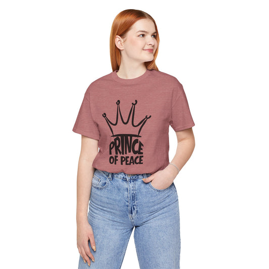 Prince of Peace Christian T-Shirt – Crown Graphic Faith Design | Bella + Canvas
