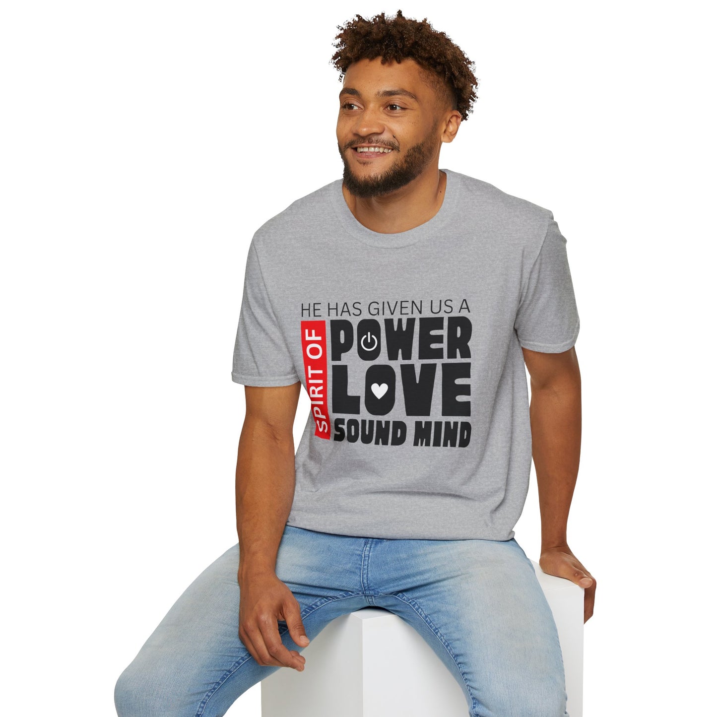 Spirit of Power Love Sound Mind Christian T-Shirt – Faith-Based Inspirational Tee