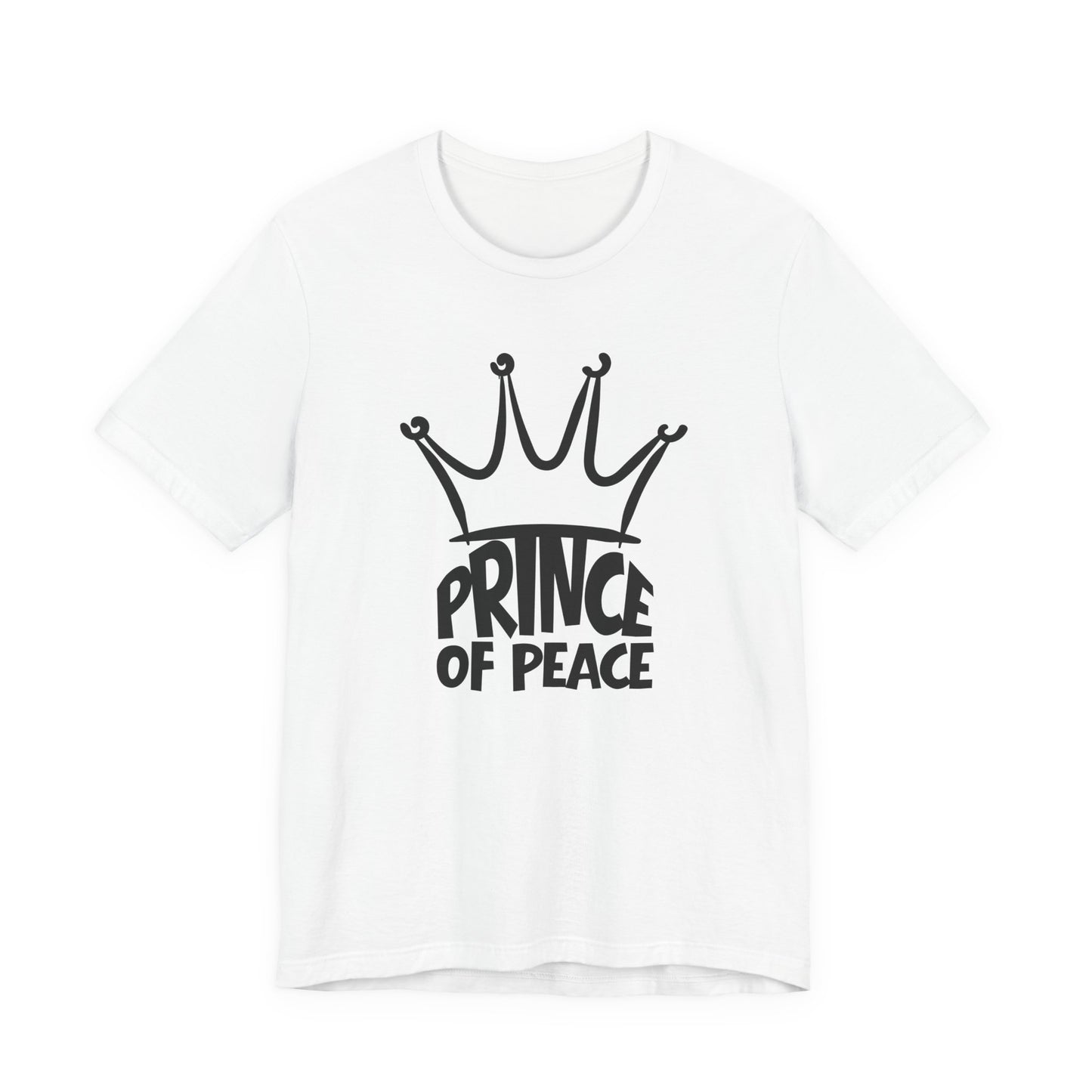 Prince of Peace Christian T-Shirt – Crown Graphic Faith Design | Bella + Canvas