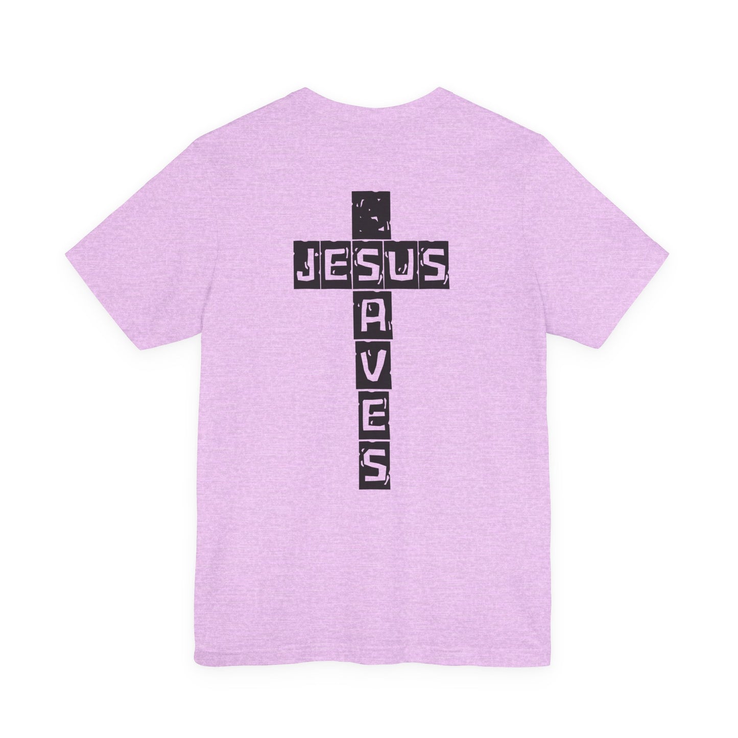 Jesus Saves Cross Christian T-Shirt – Faith Typography Design